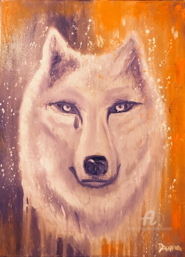 “Alpha, the wise white wolf”