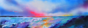 Painting titled "New Horizon 98 - 12…" by Roxana Gabriela Soos, Original Artwork, Acrylic