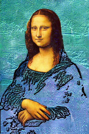 Arts numériques intitulée "la-joconde-32a.jpg" par Jean-Paul Martin, Œuvre d'art originale, Travail numérique 2D