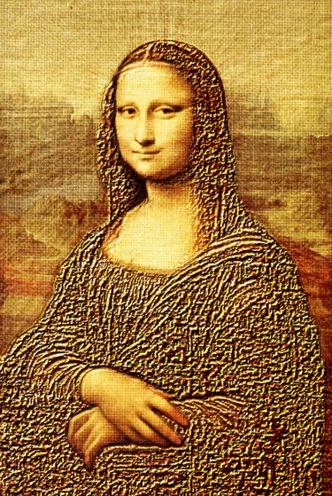 Arts numériques intitulée "la-joconde-266-sur-…" par Jean-Paul Martin, Œuvre d'art originale, Photo montage