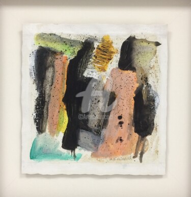 Painting titled "INSPIRATION ARMSTRO…" by Annie-France Giroud, Original Artwork, Acrylic