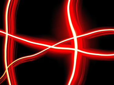 Photographie intitulée "Lights Crossing" par Steevens Hill, Œuvre d'art originale, Light Painting