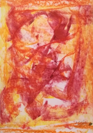 Peinture intitulée "197 / Passion Rebel…" par Jean-Christophe Hilaire, Œuvre d'art originale, Pastel