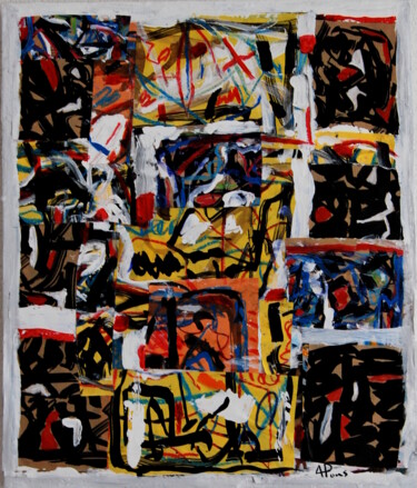 Collages titled "Intrication" by Alexandre Pons, Original Artwork, Paper