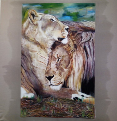 Painting titled "Earthly Love" by Picco & Art In The Service Of Humanity, Original Artwork