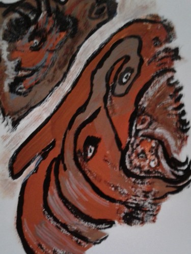 Schilderij getiteld "20190107-152931.jpg" door Marianne Huizinga, Origineel Kunstwerk