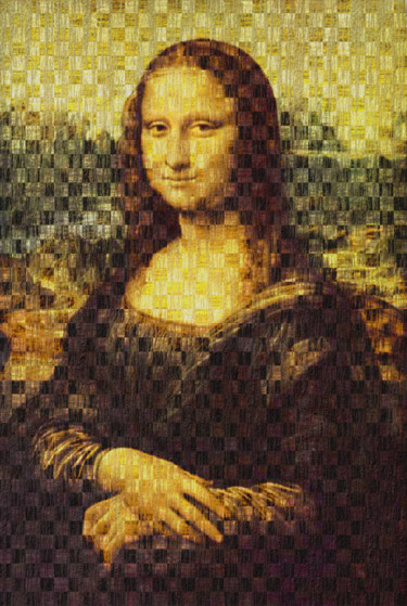 Arts numériques intitulée "la-joconde-251-dami…" par Jean-Paul Martin, Œuvre d'art originale, Travail numérique 2D