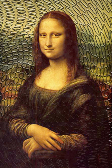 Arts numériques intitulée "la-joconde-239-dami…" par Jean-Paul Martin, Œuvre d'art originale, Travail numérique 2D
