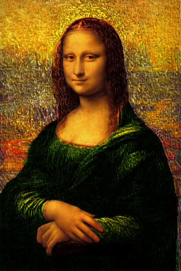 Arts numériques intitulée "la-joconde-194.jpg" par Jean-Paul Martin, Œuvre d'art originale, Travail numérique 2D