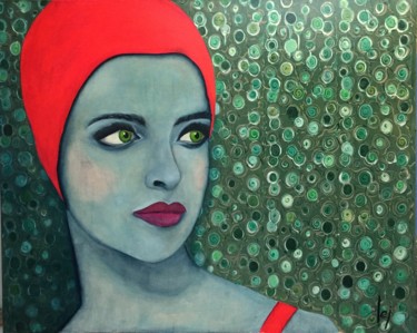 Peinture intitulée "Piscine Molitor" par Patricia Lei Ulvoas, Œuvre d'art originale, Huile