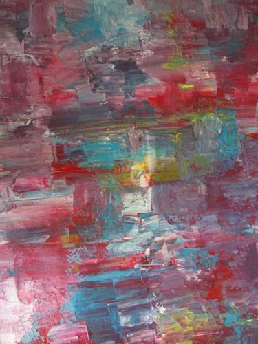 Peinture intitulée "Immeuble" par Marion Myriam, Œuvre d'art originale, Acrylique