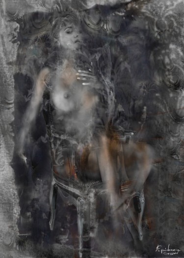 Arts numériques intitulée "angry-chair1-5070.j…" par Epidermic Session, Œuvre d'art originale, Peinture numérique