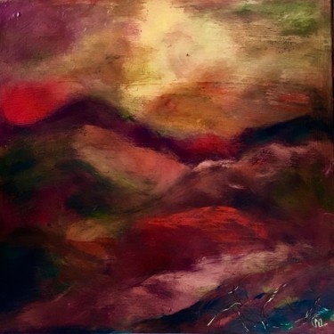 Peinture intitulée "Au bord du monde" par Marie Claude Lambert, Œuvre d'art originale, Acrylique