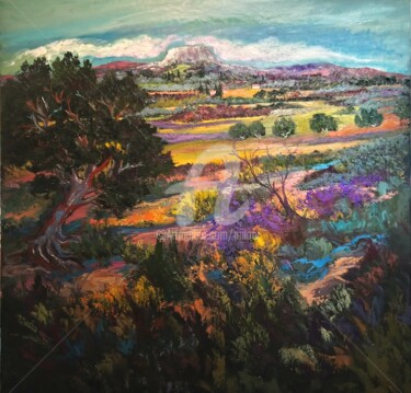 Painting titled "Le Garlaban" by Milorv, Original Artwork