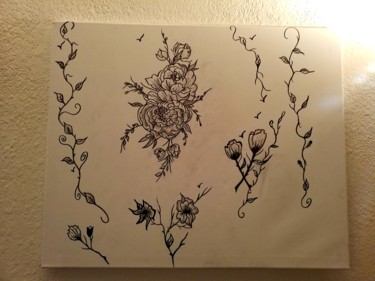Dessin de fleurs aux feutres