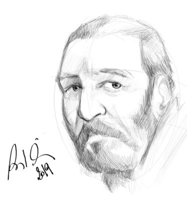 Digital Arts titled "Portrait" by Ousama Bounouara, Original Artwork