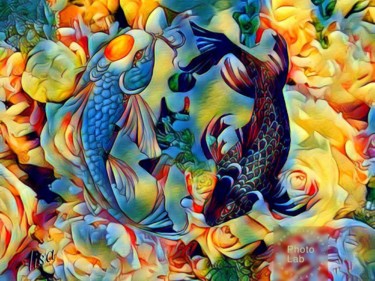 Des poissons dans les fleurs