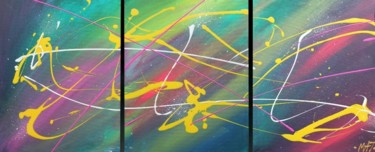 Peinture intitulée "Fluide Galaxy.jpg" par Mathieu Menu, Œuvre d'art originale, Acrylique