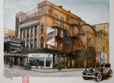 Gayety Theatre Peinture intitulée "Gayety Theatre" par Tomás Castaño, Œuvre d'art originale, Huile
