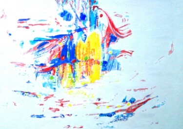 Painting titled "Sortir de soi" by Gerden, Original Artwork, Oil