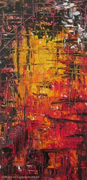 Schilderij getiteld "Portail 2 / Portal…" door Maryse Lapointe, Origineel Kunstwerk, Olie