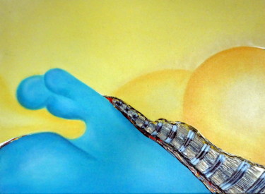 Malerei mit dem Titel "Elemente modern" von Urs, Original-Kunstwerk