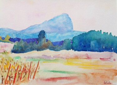 Coucher de soleil derrière le Pic Saint-Loup 2