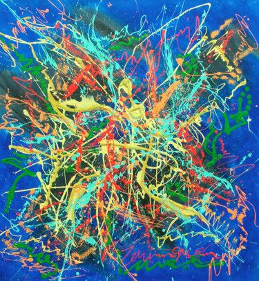 N° 20.63 Matière Peinture intitulée "N° 20.63 Matière" par Isa-L, Œuvre d'art originale, Acrylique Monté sur Châssis en bois