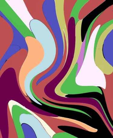 Digital Arts titled "Evening Colors" by Peter Jalesh, Original Artwork, Digital Painting