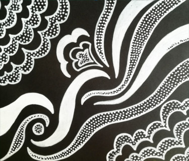 "Dieu créa le ciel et la terre" 「"Dieu créa le ciel…」というタイトルの絵画 Laëtitia Payet (Lëty Création)によって, オリジナルのアートワーク, アクリル