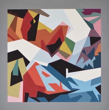 Peinture intitulée "Hiver" par Danielle Braillon (DANIELL), Œuvre d'art originale, Huile