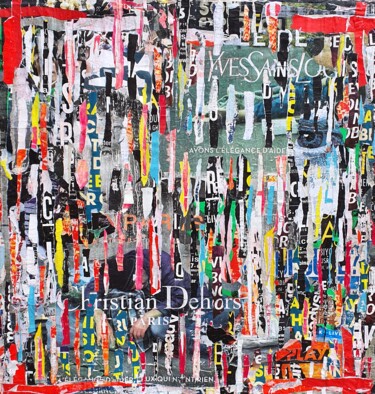 Fraternity Collages titled "Fraternity" by Kerkhove Kerkhove (DomKcollage), Original Artwork, Collages Mounted on Wood Stretcher frame