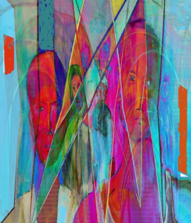 Digitale Kunst getiteld "night-on-the-town" door David Callahan, Origineel Kunstwerk, Digitaal Schilderwerk