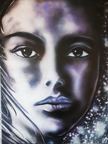 Peinture intitulée "" Angel "" par Cel . B, Œuvre d'art originale, Acrylique