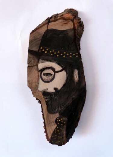 Schilderij getiteld "Marcel." door Loetitia Pillault, Origineel Kunstwerk, Acryl