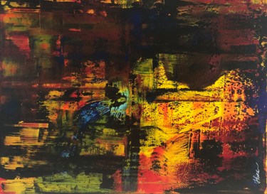 Angkor Peinture intitulée "Angkor" par Hkine, Œuvre d'art originale, Acrylique