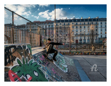 Arts numériques intitulée "skate.png" par Rice Chelieuofficiel, Œuvre d'art originale, Travail numérique 2D