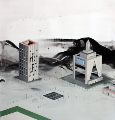 제목이 "Module 029"인 미술작품 Maxime Crombez로, 원작, 구아슈