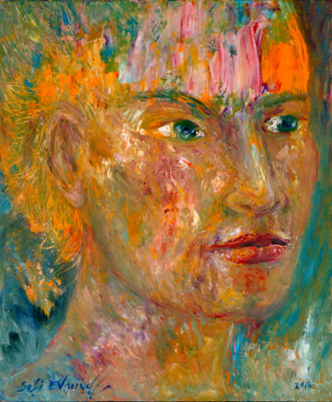 Painting titled "dévisagé 3" by Marie-Sophie Ewreïnoff (Sofi Ewreïnoff), Original Artwork, Oil