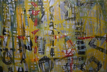 Painting titled "Fragmentation des f…" by Bent, Original Artwork, Acrylic