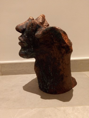 雕塑 标题为“Ecervelé” 由Zou.Sculpture, 原创艺术品, 兵马俑