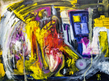 October 2018. Colorful Abstract Expressionism 제목이 "October 2018. Color…"인 미술작품 Retne로, 원작, 기름