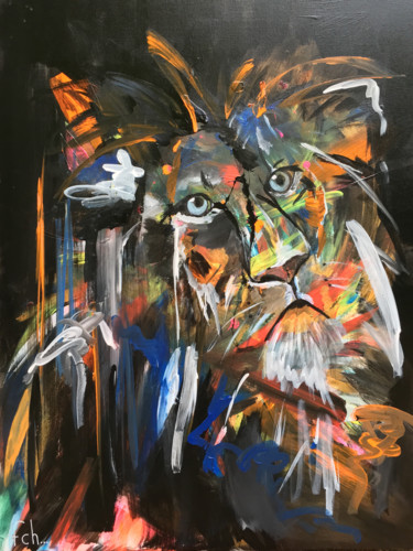 Pittura intitolato "Sauvage.jpg" da Caroline Franche, Opera d'arte originale, Acrilico