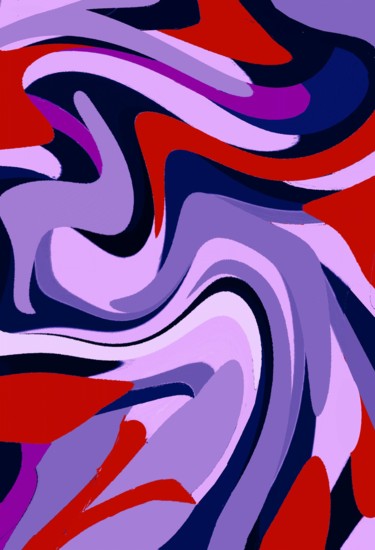 Digital Arts titled "Landscape on black…" by Peter Jalesh, Original Artwork, Digital Painting