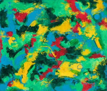 Painting titled "Enjoy : 20" x 24" -…" by Pamela Rys, Original Artwork, Acrylic