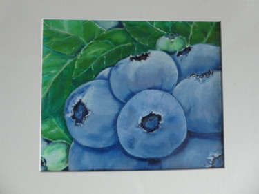 Malerei mit dem Titel "Heidelbeeren" von Urs, Original-Kunstwerk