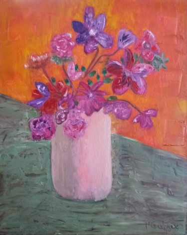 Bouquet d'oeillets et d'anémones