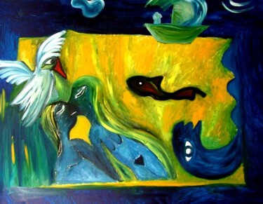 Painting titled "Love" by Georg Kiehn, Original Artwork