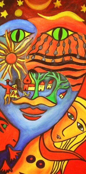 Painting titled "A Mysterious Dream" by Georg Kiehn, Original Artwork
