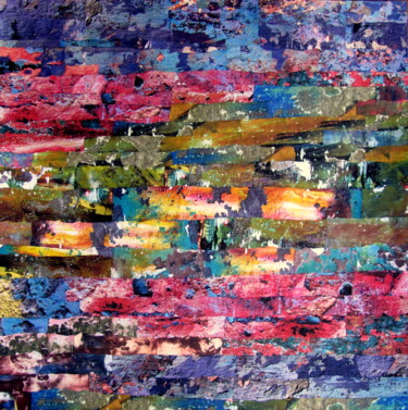 Collages getiteld "Effusion" door Patrick Haentzler, Origineel Kunstwerk, Collages
